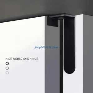H7ED Invisible Hinge Set for Door Noiseless Movement Heavy Duty Concealed Door Hinges Quick Installation for Commercial Use