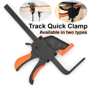 1Pc Bar Clamps Track Quick Clamps for Track-Saw Tracks Push-Button Fast Release Table Saw for Woodworking Adapted To Bosch