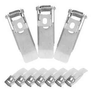 10Pcs Downlight Spring Clips Securing Clamps Ceiling Clips for Panel Lamp LED Downlight Recessed Lighting Retention Springs
