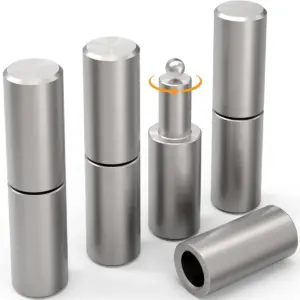ABZV-Weldable Barrel Hinges 4Inch,4⅛ X 1 Inch Heavy Duty Gate Hinges,Weld on Hinges for Iron Door,Metal Gates,Ball Bearing