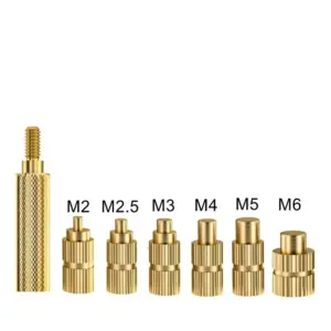 Durable Heat Set Insert Soldering Iron Tip Head M2 M2.5 M3 M4 M5 M6 Hot Melt Insets Nut Brass Embedded Thread Insertion Kit