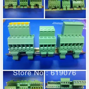 UL approved [ Factory Outlet ] 10pcs  Pitch 5.08mm 4 pin  Screw Terminal Block connector  Din Rail Mount