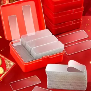 60pcs of transparent, heat-resistant, seamless, non-residue, high-strength, and versatile double-sided adhesive tape