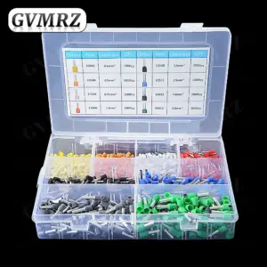 800PCS Electrical Tube Insulated Terminal VE Tubular Crimp Terminals Wire Cable Connector KIT Ferrules Terminal Connectors