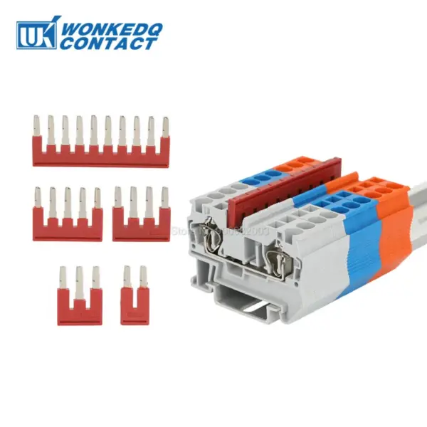 20Pcs FBS10-6 Jumpers For PT ST 4 4mm2 Termin Connect Din Rail Terminal Block Strip Plug-In Bridges FBS 10-6 2/3/4/5/10 Seats