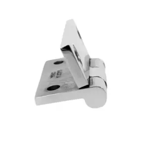 38/40/50mm Stainless Steel Butt Hinge Solid Cast Mirror Polish Boat Hinges with 4 Holes Heavy Duty Hatch Cabinet Door Hinge