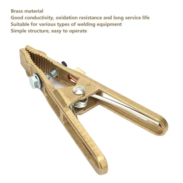 Ground Clamp Welding Electrode Holder Earth Ground Cable Clip Crocodile Clips