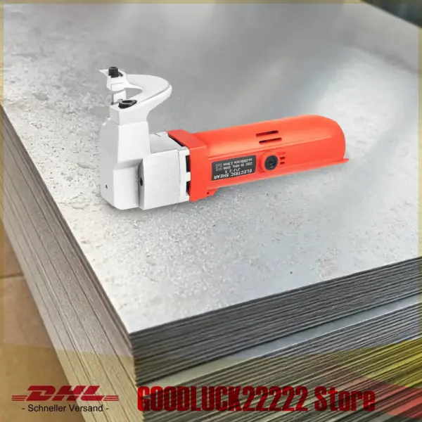 Metal Cutting Scissors, 500W 220V Electric Nibbler Cutter, Copper Motor for Sheet Metal up to 2.5mm, Ergonomic Handle, with Wren