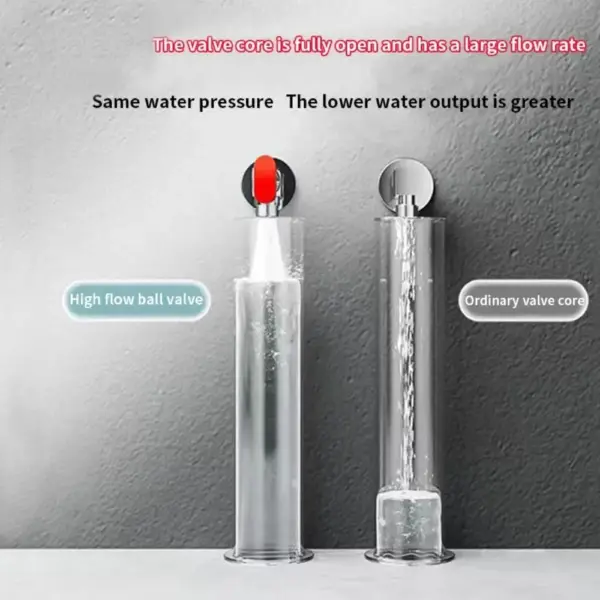 Leak-Proof Water Pipe Shut Off Valve High Flowing Hot and Cold Water Brass Angle Valve Thread Sturdy Triangular Valve