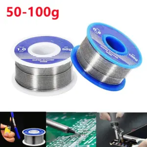 50/100g Electronic Soldering Wire 0.8/1.0mm Solder Wires Rosin Core Tin Multipurpose Welding Wire Flux Iron Wire Reel