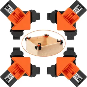 4pcs Fast Adjustable Spring Clamps For Woodworking Professional 90 Degree Corner Woodwork tools DIY Cabinet Assembly Photo Fram