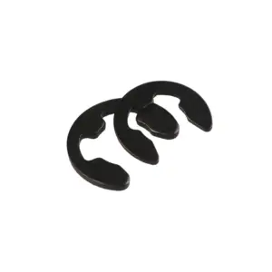 1000pcs  M1.2-M15 Black Carbon Steel Washer External Retaining Ring E Clip Snap Circlip Washer for Shaft Assortment Kit