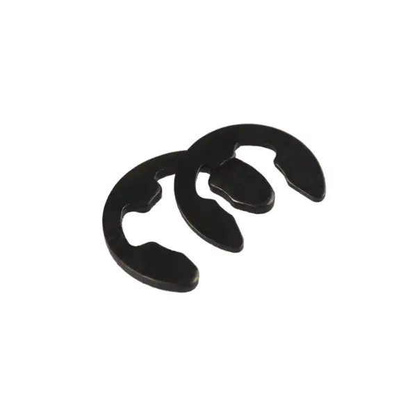 1000pcs  M1.2-M15 Black Carbon Steel Washer External Retaining Ring E Clip Snap Circlip Washer for Shaft Assortment Kit