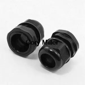 2pcs Waterproof PG29 18-25mm Cable Range Cables Gland Connector Black