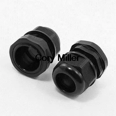 2pcs Waterproof PG29 18-25mm Cable Range Cables Gland Connector Black