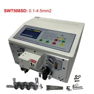 0.1-4.5mm2 SWT508SDB Automatic Wire Stripping Peeling Cutting Machine Double Cable SWT508SD Touch Screen Cutter Stripper