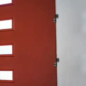 1Set Detachable Bathroom Door Hinges Aluminum Alloy Lift Off Hinges Heavy Duty Rust Resistant Matte Finish for Humid