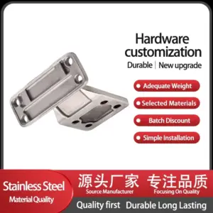 Flat Door Mechanical Equipment Machine Tools Industrial Heavy-Duty Cabinet Doors Hinges Thickened 304 Stainless Steel
