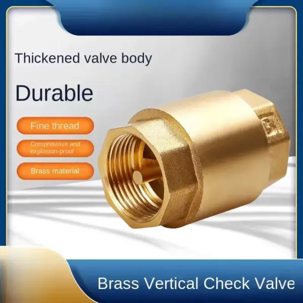 DN15/DN20/DN25 Non-Return Check Valve 200WOG Male for Water Gas Oil Control Devices Valve  NPT Brass Thread Check Valve One Way