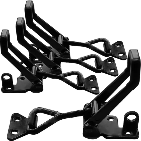 4 Pcs Toggle Clamp Toggle Latch Catch Adjustable Cabinet Box Lever Handle Lock Hasp Hasp for Woodworking Hand Tool Furniture