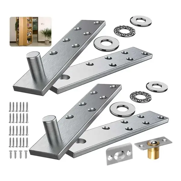 A76X-Door Pivot Hinge, Invisible Pivot Hinge System With Goal Kick Hardware, For Heavy Duty Wood Doors Up To 200 Lbs