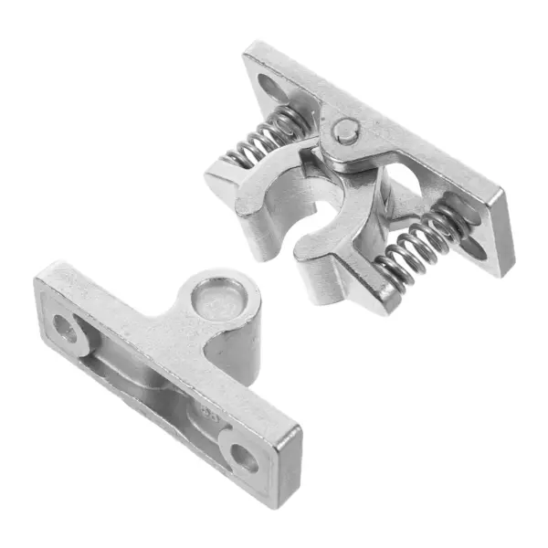 Double Roller Catch With Spring Loaded Stainless Steel Door Lock Stop Clamp Rv Door Clamp Clip Hardware Safety Door Hasp Lock