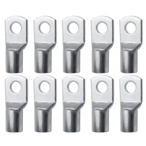 10Pcs Cable Connector Kit SC Type Wire Nose Terminal Crimp SC16-6 SC25-6 SC35-6 Bolt Hole Tinned Copper Lugs Ring