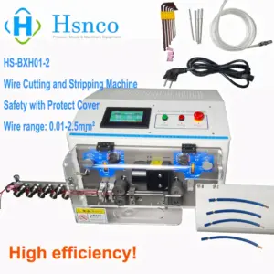 BXH01-2 Automatic Electric Wire Stripping Machine Cable Cutter and Stripper 0.01-2.5mm² with Safety Protection Cover 110V/220V