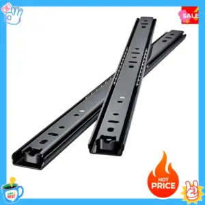 8-20 Inch 3 Section Drawer Slides Cold Rolled Steel Drawer Runner Smooth Closing Slide for Cabinet Furniture