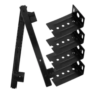 1 Set Heavy Duty Steel Keyboard Slide Out Tray For Desk Drawer Cabinet Furniture Kitchen Garage Side Mount Full Extension Rail