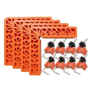 AT51-4Sets Right Angle Clamps For Woodworking Corner Clamps For Woodworking 90 Degree Clamp Right Angle Clamp