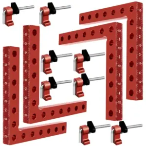 90 Degree Clamp Cabinet Clamp 5.5" x 5.5" 14 x 14cm Aluminum Alloy Right Angle square Tool Corner Clamps for Woodworking Tools