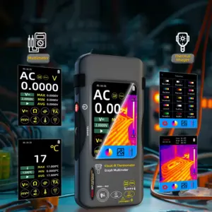 BSIDE SH7 2-in-1 Digital Thermal Imaging Multimeter with IR Camera and Macro Lens Auto Ranging for Electrical Diagnostics