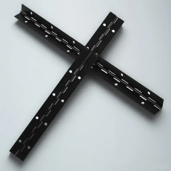 2 pcs Hinge Heavy Duty Iron Long Continuous Metal Hinges For Wood Cabinet Door Wear-Resistant