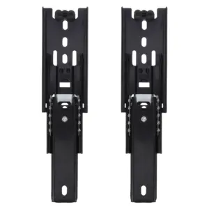 2pcs Mini Drawer Slides 4" Full Extension Furniture Rail 3 Section Ball Bearing Telescopic Drawer Slides For Kitchen Cupboard