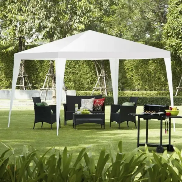 10x10 Feet Outdoor Mobile Gazebo Canopy Tent Events Wedding Party BBQ Patio Hut