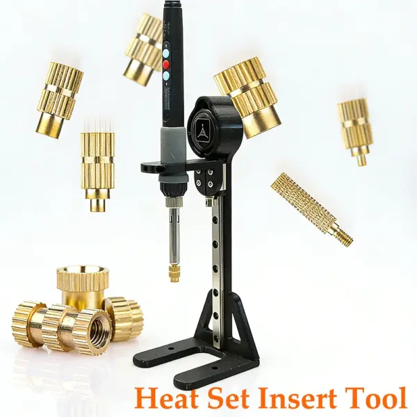 Heat Set Insert Tool M2 M3 M4 M5 Pressed Fit into Hole for Plastic Laptop 3D Printer Brass Inserts Threaded Knurled Embedmen Nut