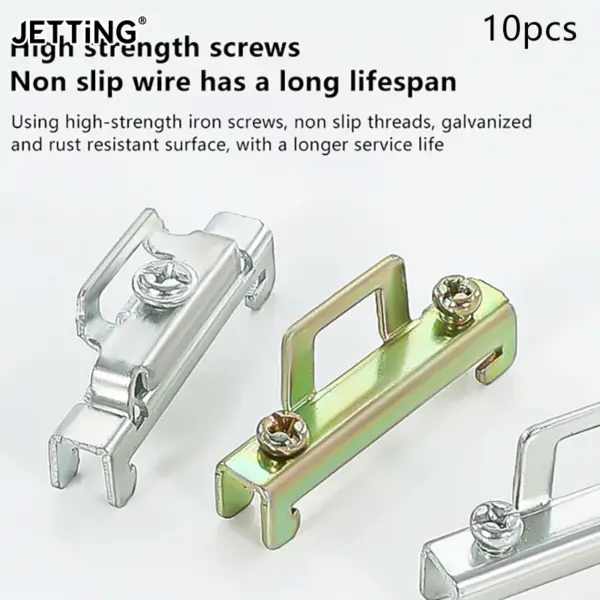 10pcs Universal Terminal Blocks Ending/end Stoper DIN Rail End Screw Clamp Terminal Fixed Block Grey