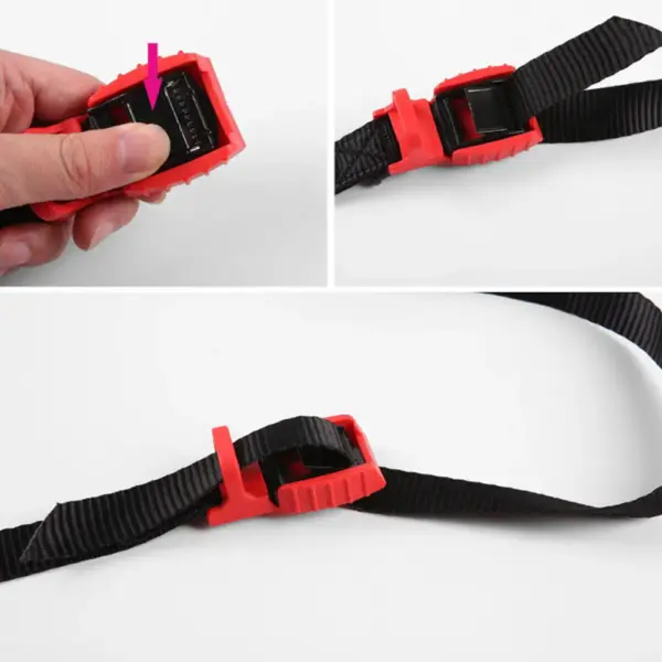 Buckle Tie Down Strap for Auto Luggage Transport Fixing Sorting Heavy Duty Polyester Ratchet Lashing Strap with Zinc Alloy Cam