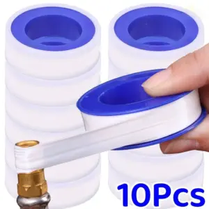 20PCS PTFE Thread Sealing Pipe Tape Gas Water Tape Waterproof Engineering Dedicated Duct Tap Evacuum Seal Roll