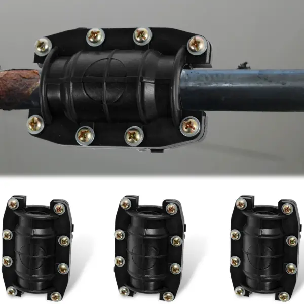 3PCS Pipe Repair Clamp Anti-Impact Water Pipe Leak Repair Clamp Sturdy Emergency Pipe Repair Kit Pipe Repair Fixture Pipe Clamp