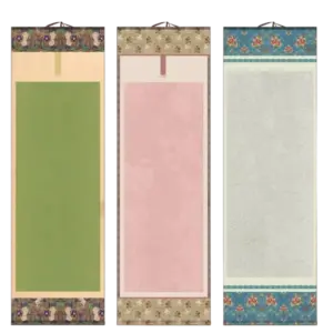 Blank Half Ripe Xuan Paper Scroll Calligraphy Painting DIY Rice Paper Hanging Scroll Cultural Creative Hanging Vertical Scroll