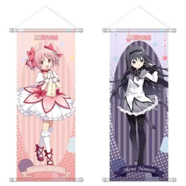 Kawaii Anime Scroll Canvas Posters and Prints Decoration Wall Hanging Painting