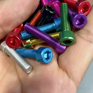 10 Colors Aluminum Hex Socket Cap Head Screws M5 M6 DIN912 Allen Bolts for RC Motor Bicycle Parts