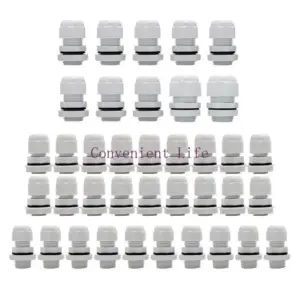 L1EE 38 Pcs Cable Gland Waterproof Connectors Cable Glands Joints Cable Grommets