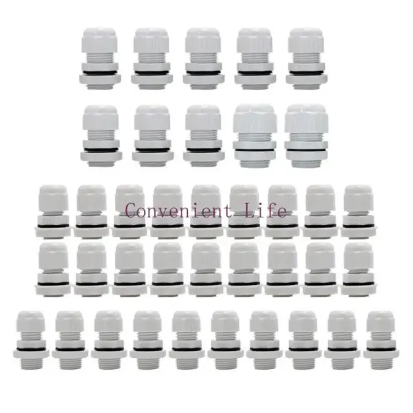 L1EE 38 Pcs Cable Gland Waterproof Connectors Cable Glands Joints Cable Grommets