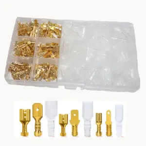 Box Male Female Wire Connector 2.8/4.8/6.3mm Electrical Crimp Terminals Termin Spade Connectors Assorted Kit