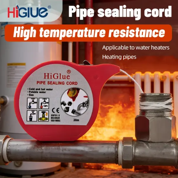 PTFE pipe thread sealant, waterproof and leak-proof sealing rope for water pipes, instant sealant, for household and industrial