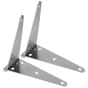 2Pcs 200Mm Heavy Duty Strap Hinge for Outdoor Gate Wooden Fence Barn Door Shed Cabinet Wardrobe Bookcase Decorative Iron Hinge