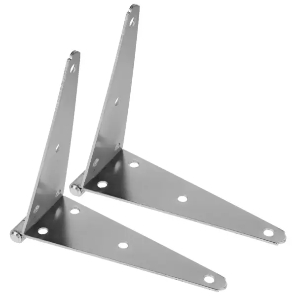 2Pcs 200Mm Heavy Duty Strap Hinge for Outdoor Gate Wooden Fence Barn Door Shed Cabinet Wardrobe Bookcase Decorative Iron Hinge